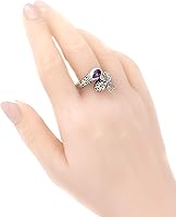 Vista 2 de Sterling Silver 925 and 18K Gold with Gemstones Ring