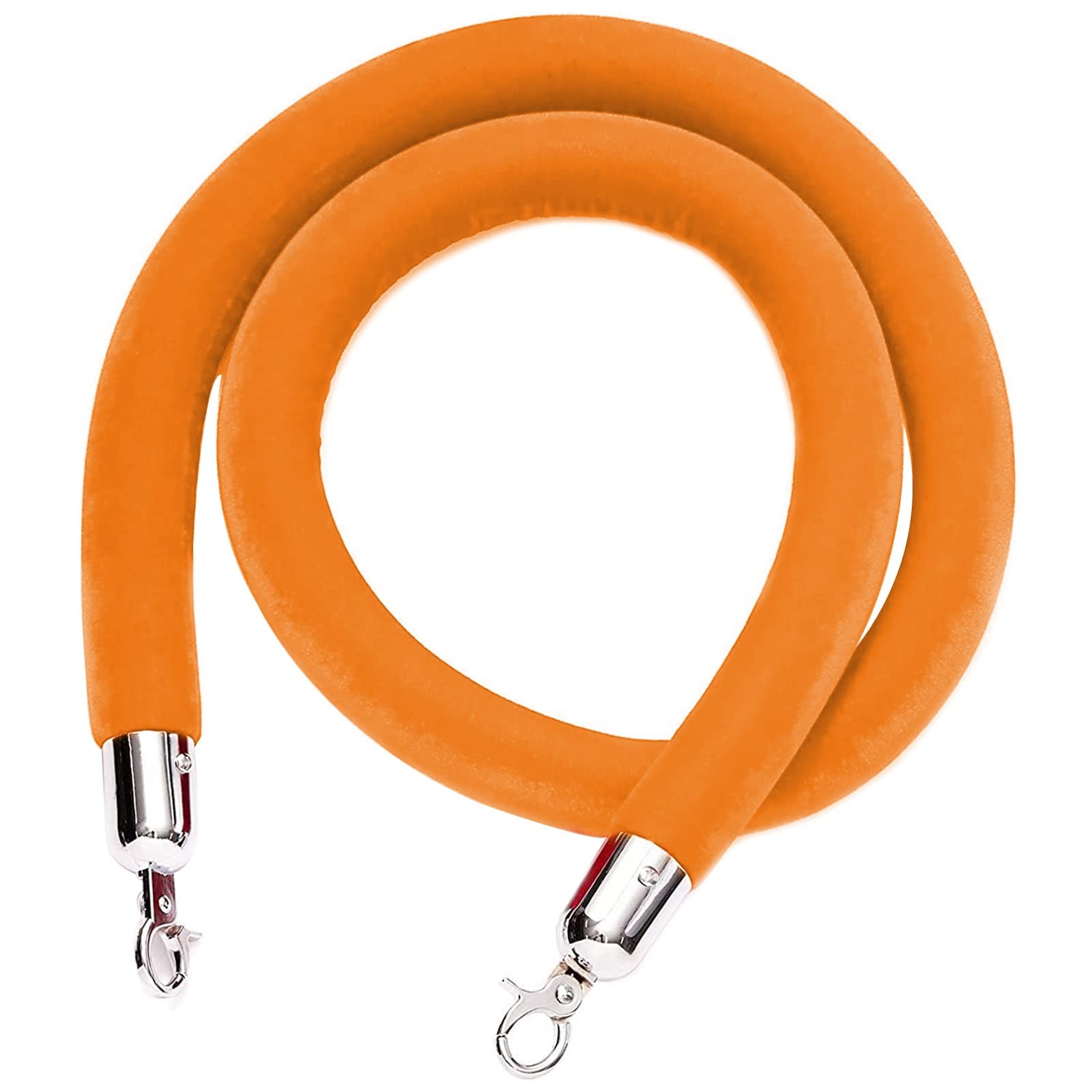 Guardrail rope， Hotels/Theaters VIP Stanchion Rope,Safety Crowd Control Barrier, for Bank Hotel Hospital, Easy to Install/(Orange,Length 2.7M/8.9Ft/106In)