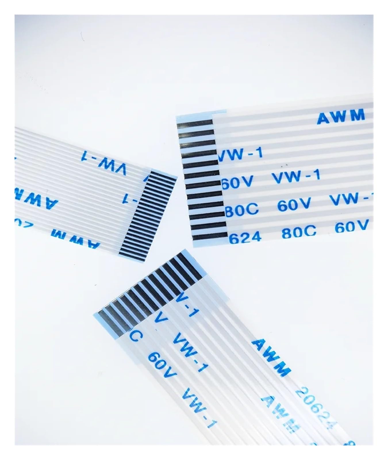 10 PZ FFC FPC AWM 20624 80C 60 V Filo Verticale-1 Cavo Flessibile Piatto 0,5 MM 4 5 6 8-50 54 60 Pin(30cm (10pcs),0.5MM_Reverse Direction_55P)