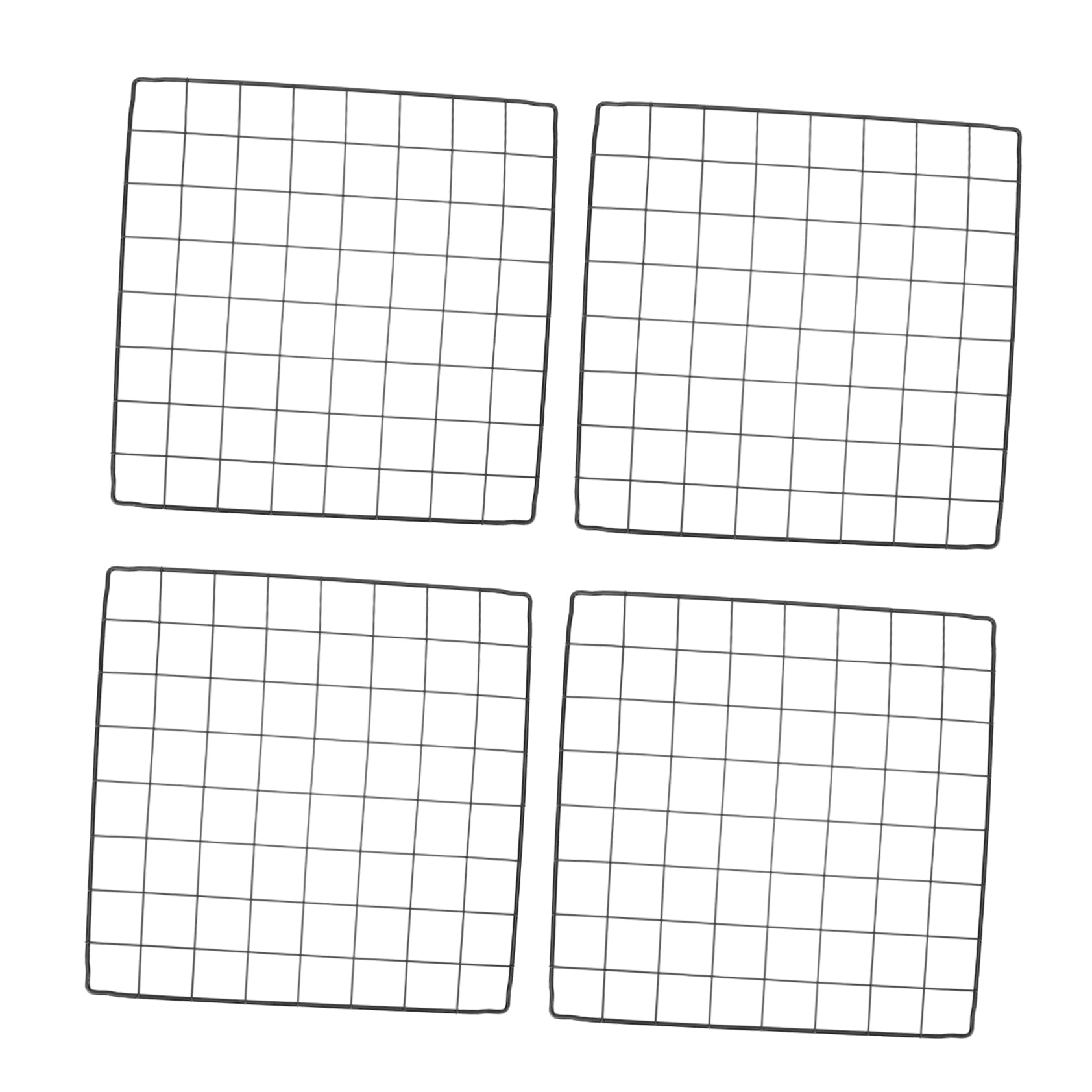 Clôture en fer noir pour animaux et barrière de jardin résistante x4