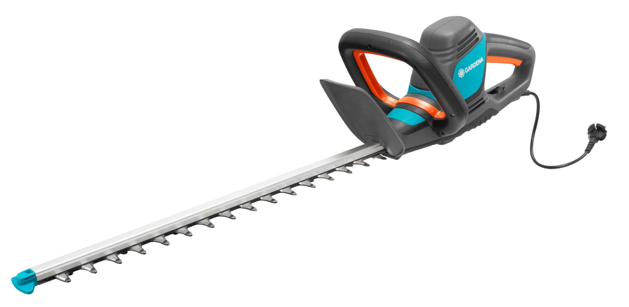 Gardena Elektro-Heckenschere ComfortCut 550/50: Heckenschneider mit 550 W Motorleistung, 50 cm Messerlänge, 27 mm Messeröffnung, ergonomischer Griff und Anschlagschutz (9833-20)