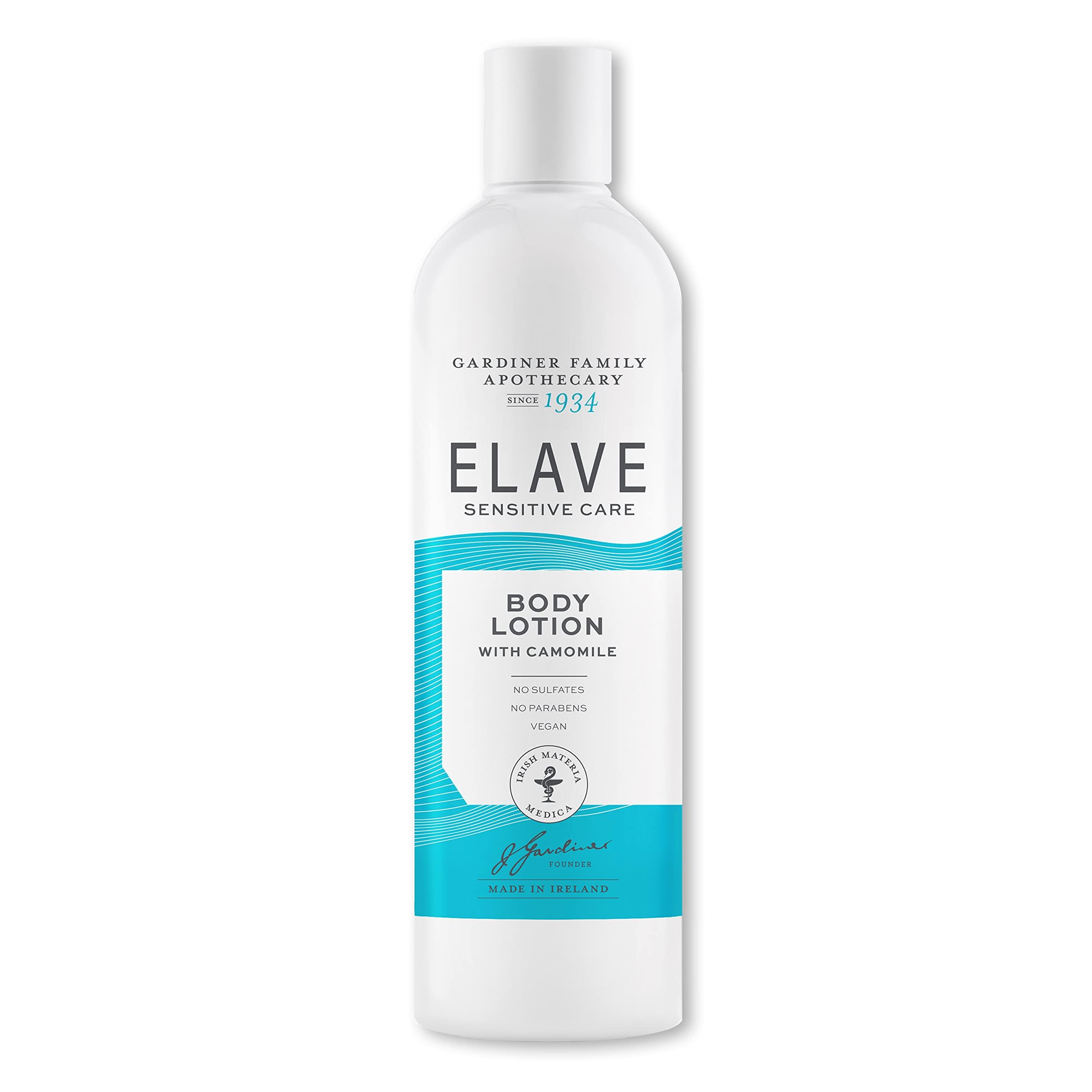 – Elave Dermatological Sensitive Care Body Lotion, 250Ml - With Camomile, For Dry & Sensitive Skin Moisturizing, Vegan & Pregnancy Safe