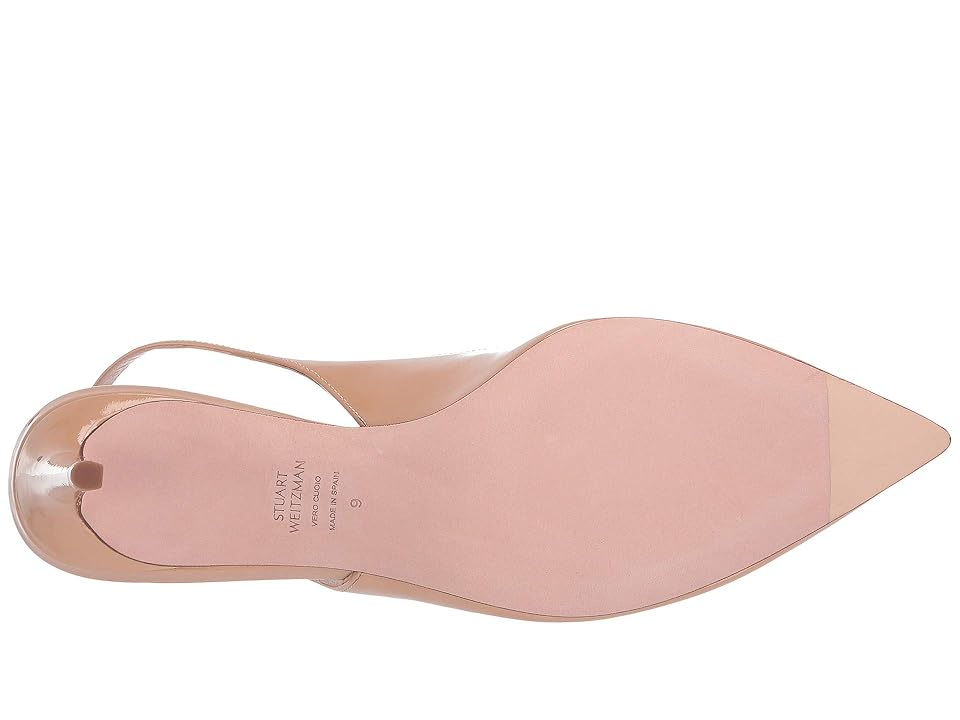

Stuart Weitzman Edith 70 (Adobe Patent) Women's Shoes, Beige