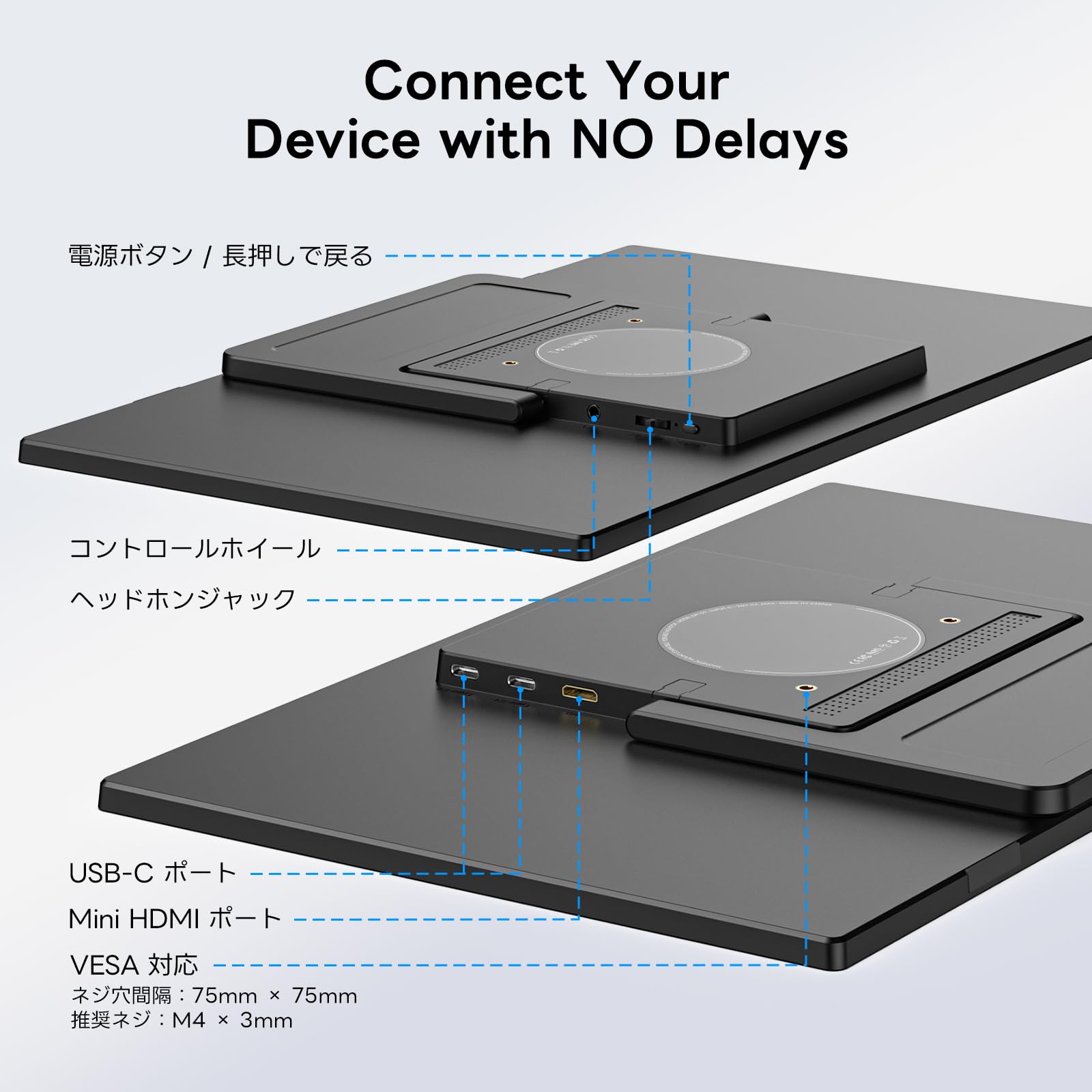 Amazon.co.jp: モバイルモニター 15.6インチ ポータブルモニター