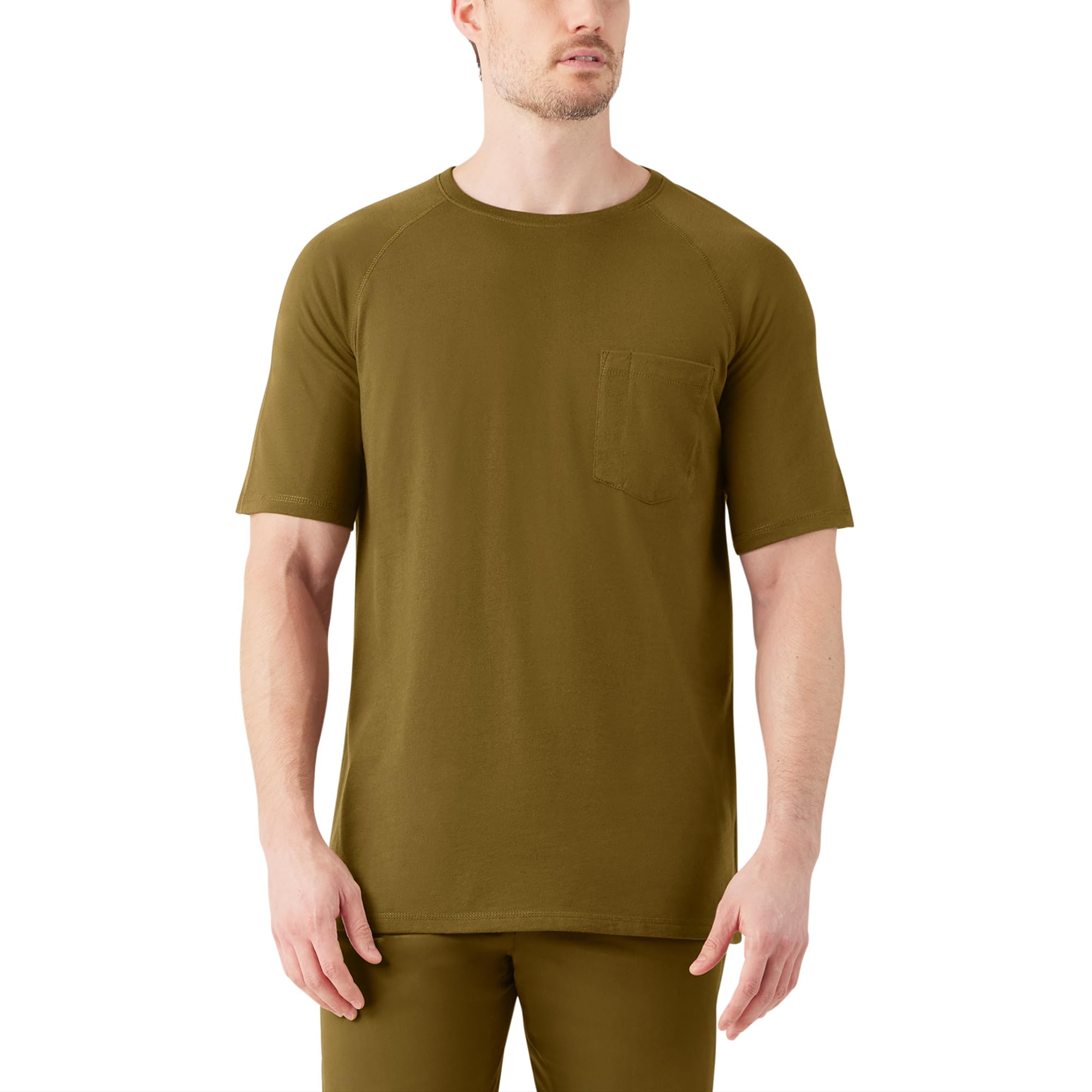 Camiseta Masculina Dickies Com Bolso - Verde Musgo Manga Curta