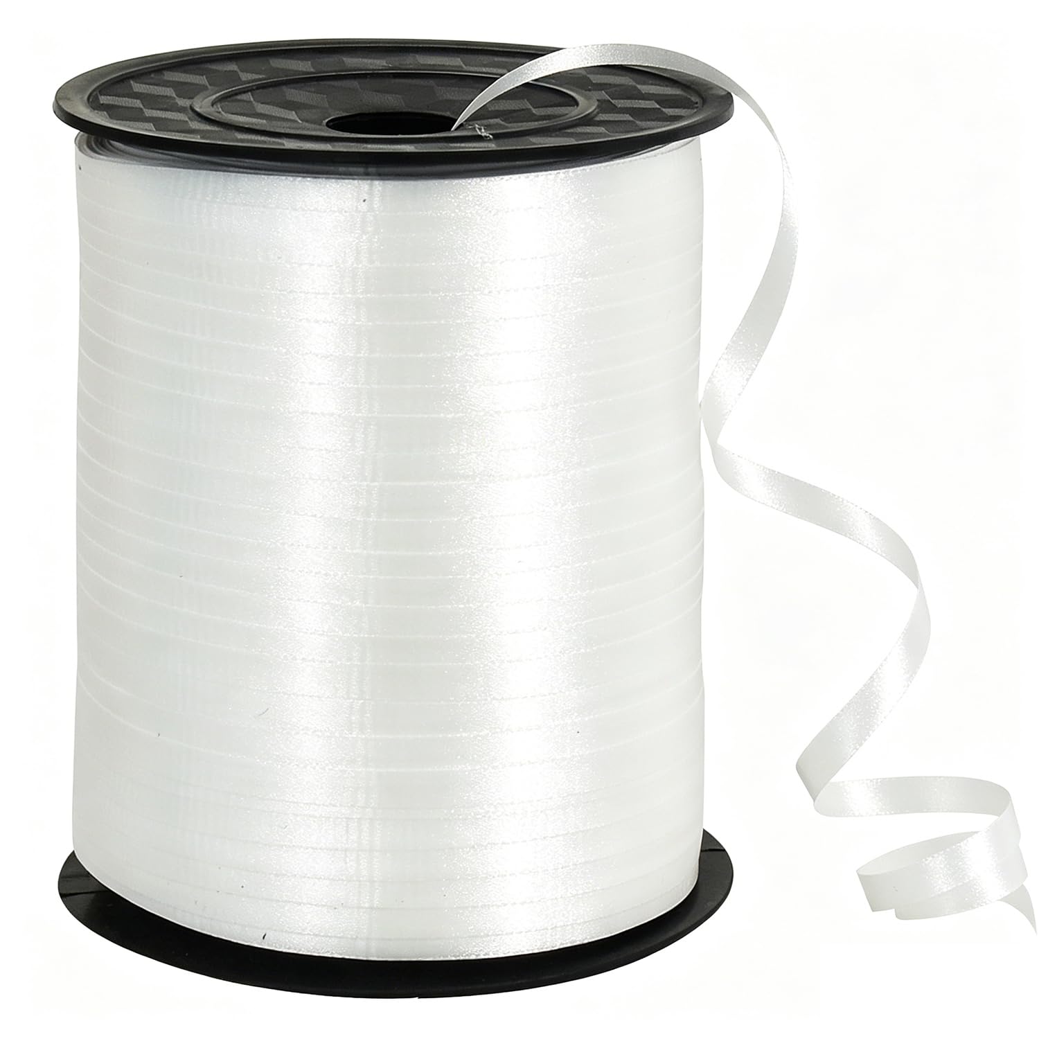 BEISHIDA 500 Yards Matte White Curling Ribbon Balloon String Crimped Ribbons for Gift Wrapping Ribbon for Birthday Halloween Party Decoration Festival Art Craft Christmas Gift Wraps