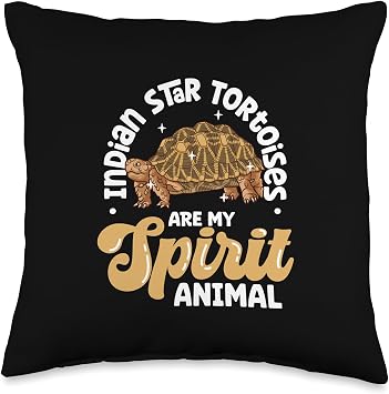 My Spirit Animal - Indian Star Tortoise Throw Pillow