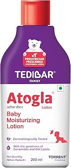 Atogla Baby Lotion 200ml from Tedibar Family | No. 1* Pediatrician prescribed Moisturising Lotion- By Torrent Pharma