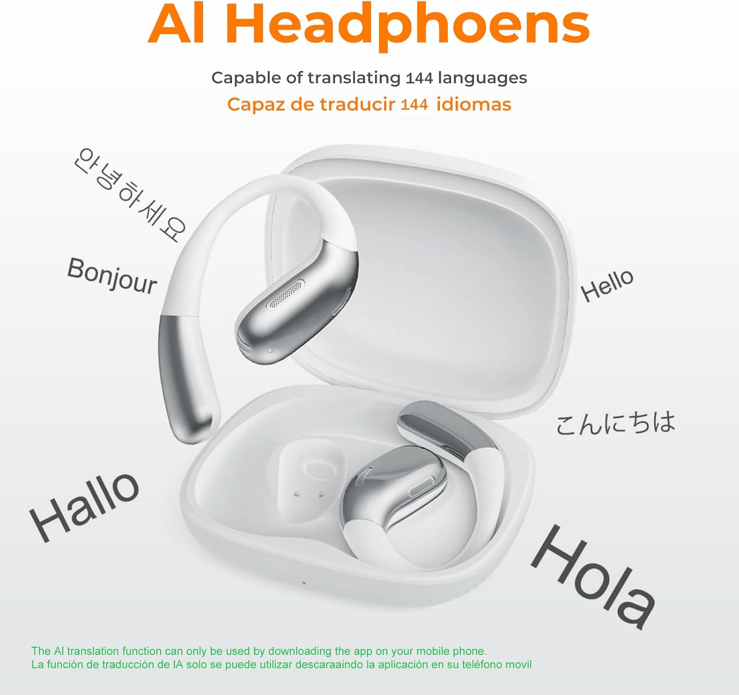 AI Headphoens translating various languages