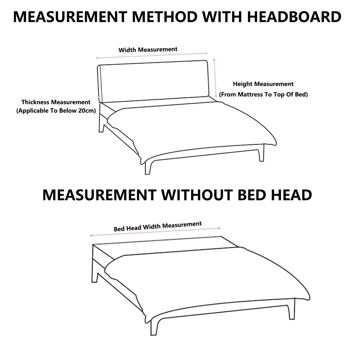 Copertura Testiera Letto,Coprire Antipolvere In Tessuto Di Velluto A Coste Cover,Addensare Anti-Graffio Copri Testiera Rimovibile E Lavabile,Cuscini Per Testata Letto Matrimoniale(180*60*10cm(Paste),B