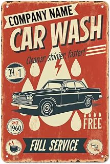 AOYEGO Carwash Tin Sign