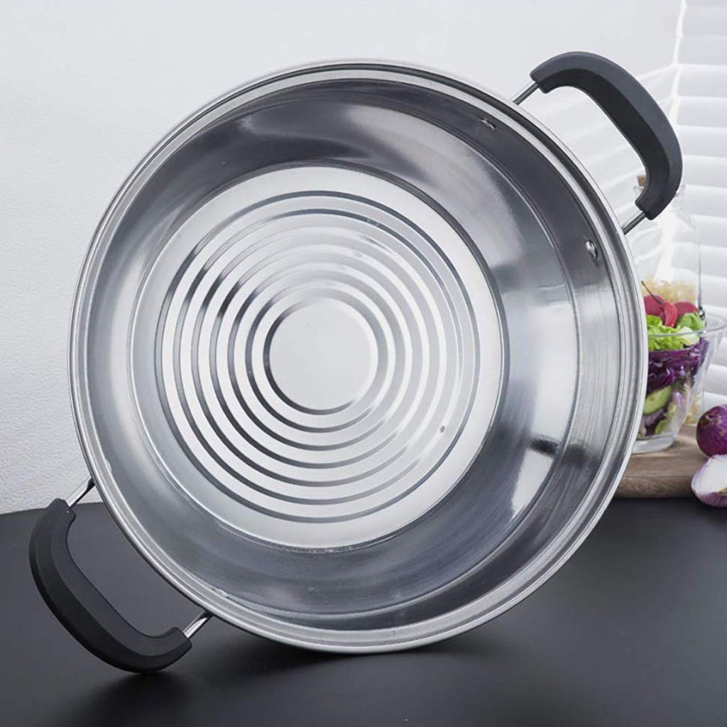 Dampfgartopf aus Edelstahl mit Dampfeinsatz und belüftetem Glasdeckel-Set – sicher und langlebig