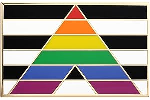 Rainbow Straight Ally Enamel Pin - Accentuating LGBTQIA+ Inclusivity