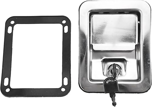 Miniatura 2 de ViaGasaFamido Pestillo de paleta, caja de herramientas, bloqueo de panel de pala, reemplazo de un solo punto, pestillo de acero inoxidable, kit de