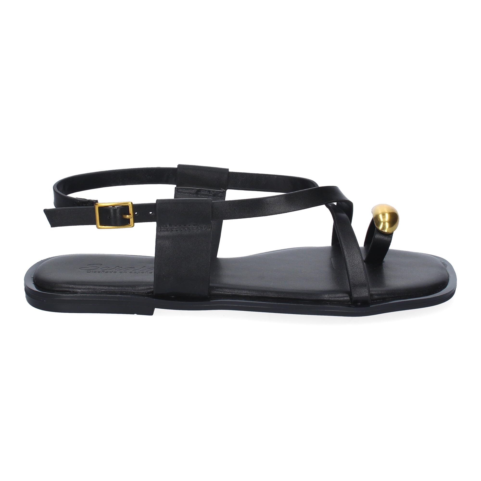 shoes&blues.es Sandalias Planas de Mujer, Diseno Comodo y Elegante con Cierre de Hebilla Ajustable, Ideales para Primavera-Verano.