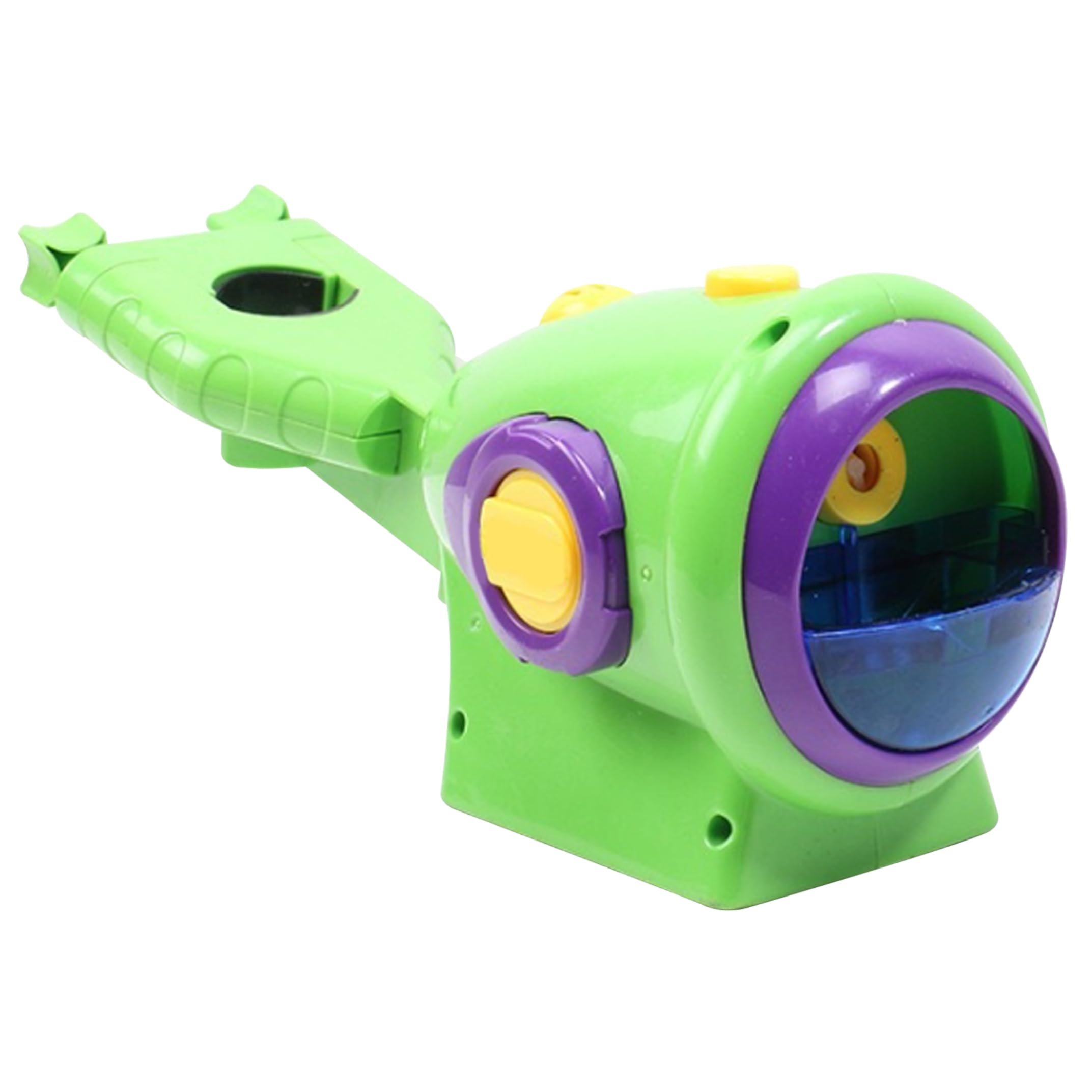 Pineeseatile Bubble Gun, Bubble Machine Gun Automatic Bike-mounted Blower With Led Lights, 2000 Bubbles/min, Green, 9.84x3.94x2.56inch, Guns For Kids Ages 4-8