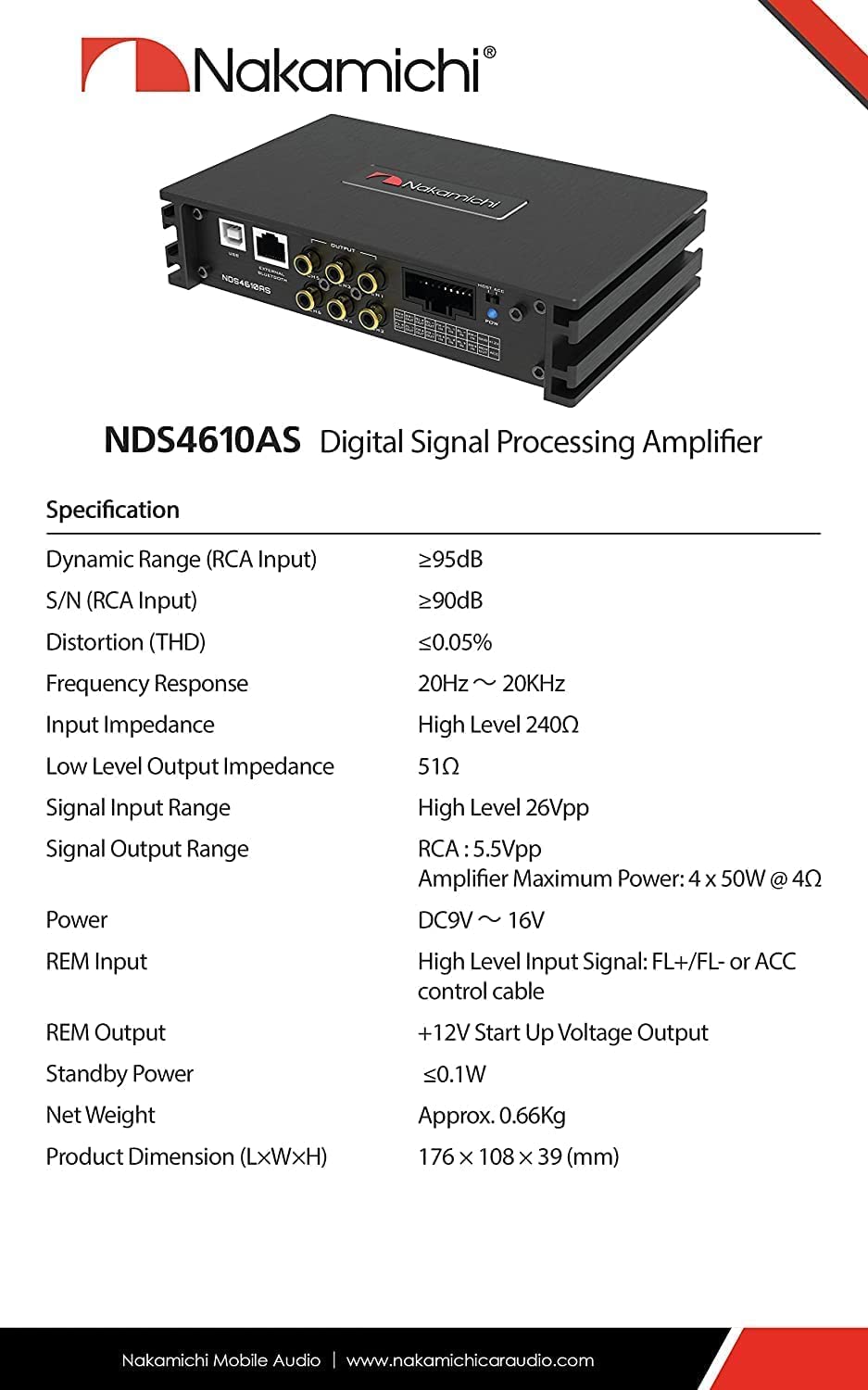 Amazon.co.jp: Nakamichi ナカミチNDS4610ASカーステレオデジタル信号