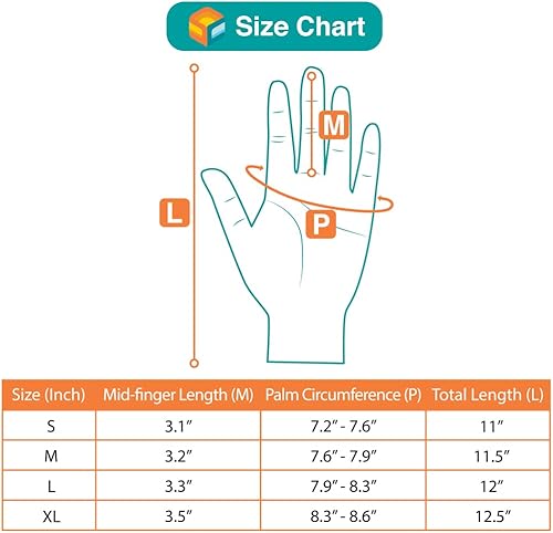 Miniatura 7 de SUN CUBE - Guantes de esquí y snowboard para hombres y mujeres, guantes de nieve, impermeables, transpirables, guantes de invierno, snowboard,