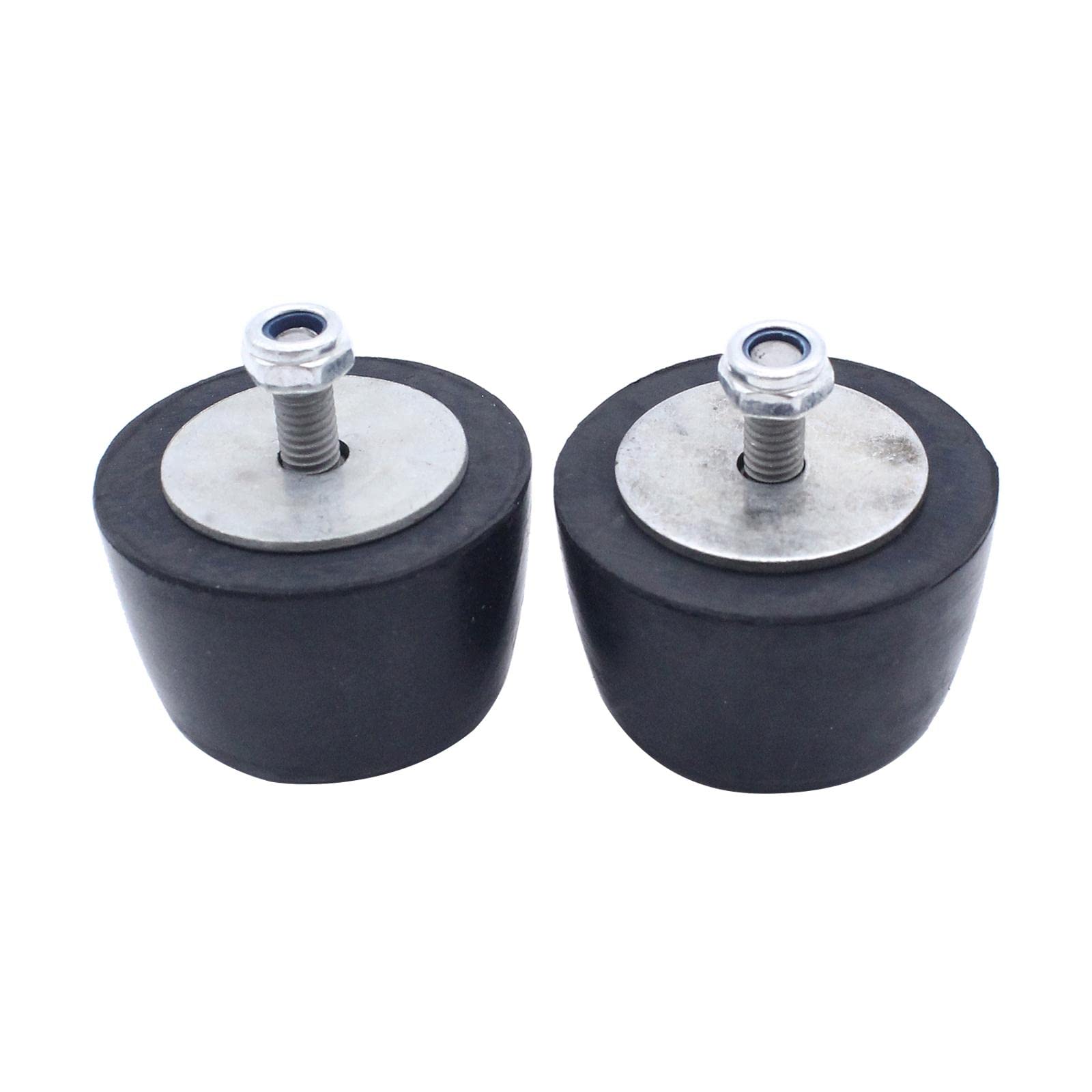 SECRET DESIRE 2 Pcs Black Rubber Bumper Cushion Hood Bump Stop for Jeep Wrangler JK 87-18-image-6