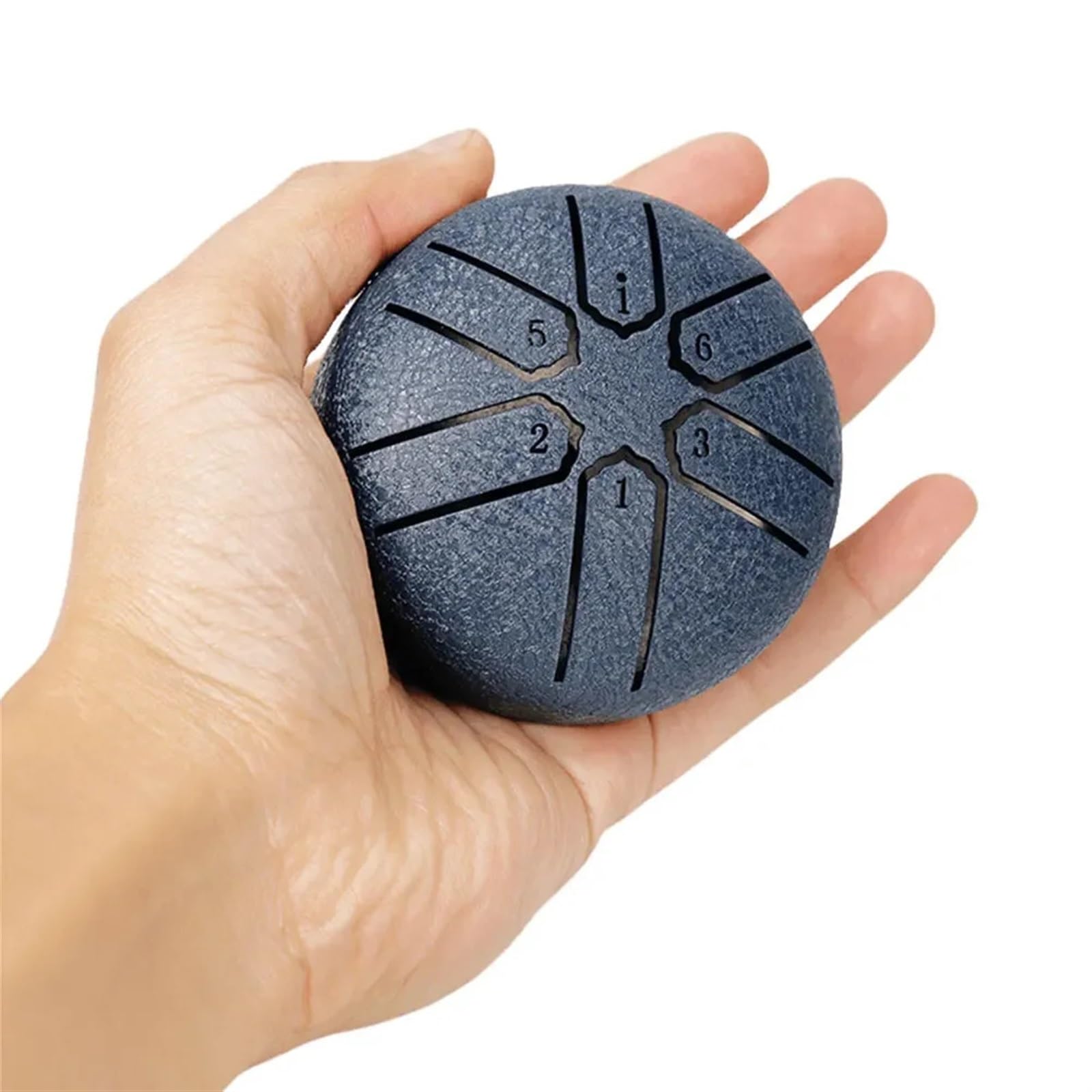 Bębny Hand Pan dla dorosłych, bęben deszczowy 3 cale, 6 nut, stalowy bęben językowy, miniaturowy bęben Hand Pan, bęben eteryczny, bęben do medytacji i jogi, instrumenty perkusyjne (jasnoniebieski)