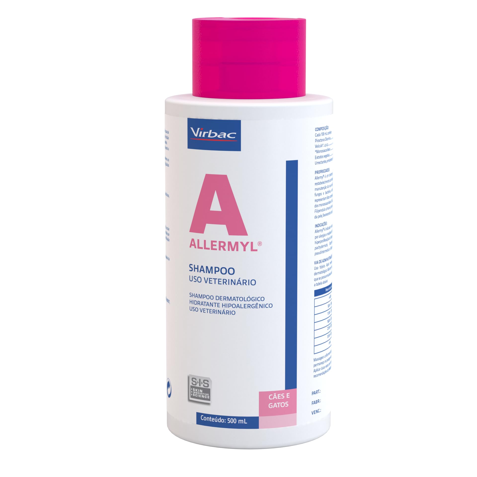 Virbac Allermyl Shampoo Limpeza Regular em Cães Alérgicos para