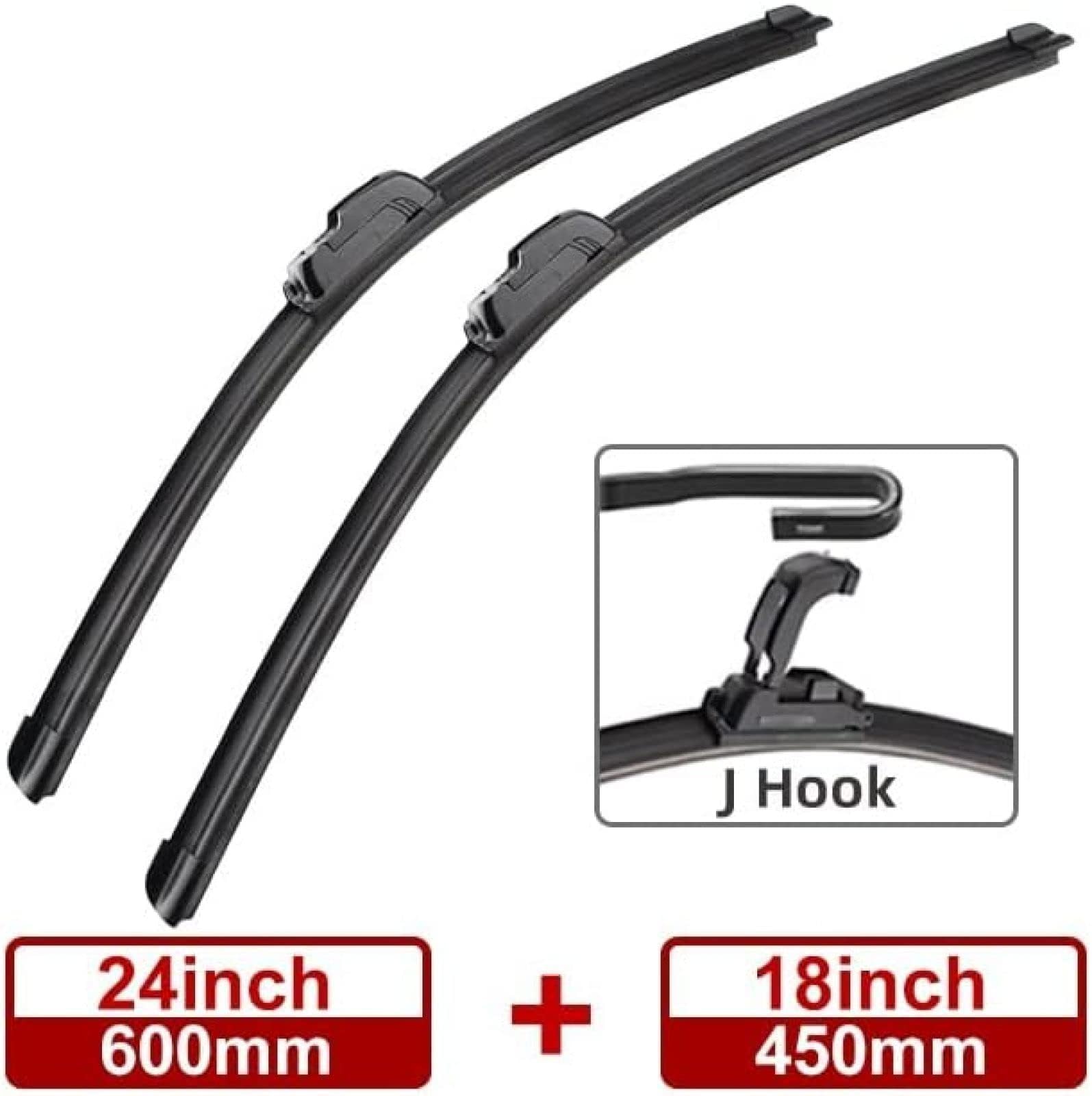 TMAR Scheibenwischer Vorne und Hinten Wischerblätter Set Für Lexus is XE30 250 300h 350 IS250 IS300h IS350 2014 2015 2016-2019 24"+18", Windschutzscheibe Front Fenster Wischer Auto Zubehör