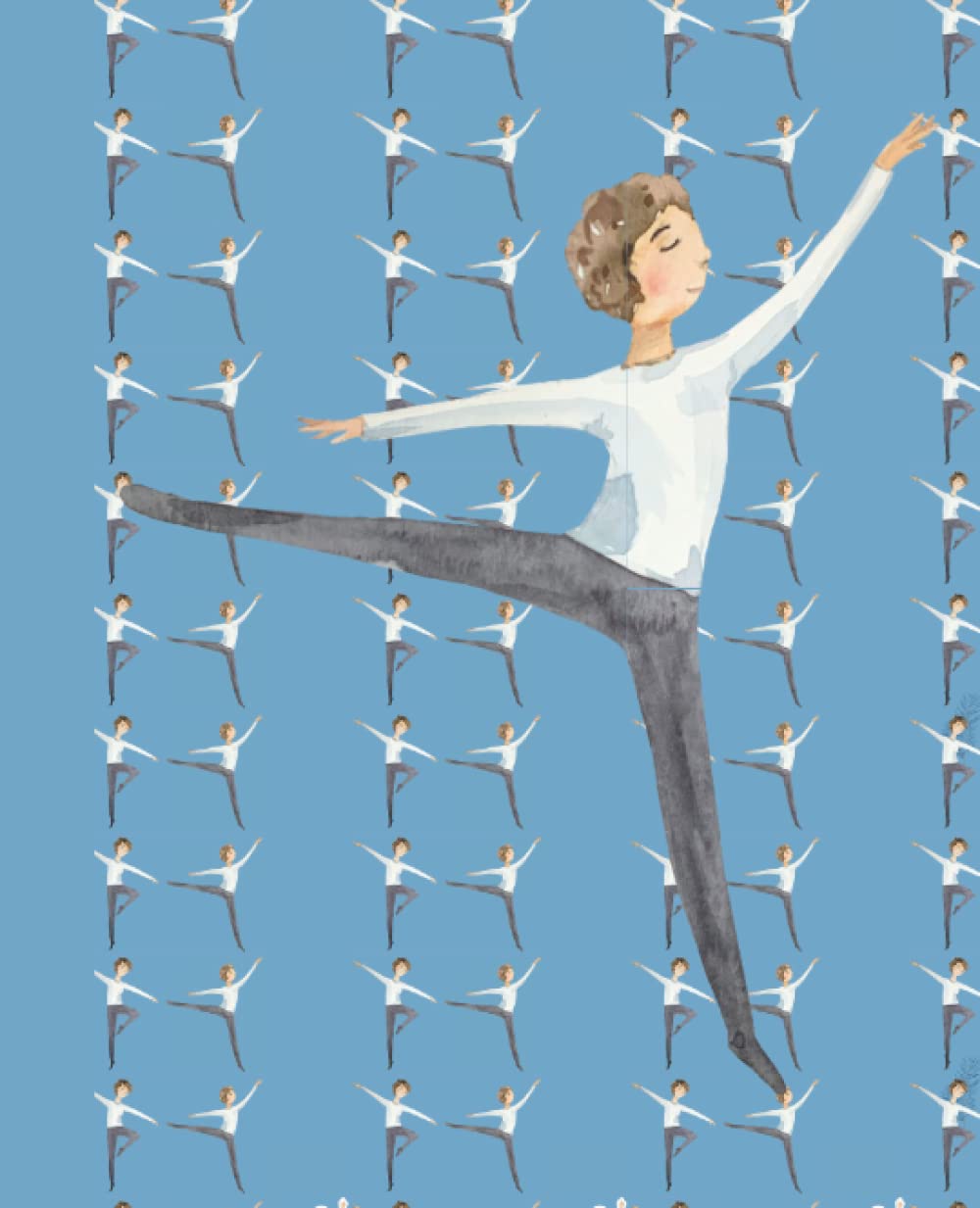 Composition Notebook: Blue Ballet Notebook for Boys: College Ruled Lined Journal to use Daily