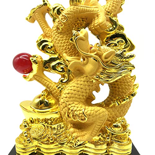 Estatua Feng Shui Dragón Chino de 11 pulgadas miniatura 4
