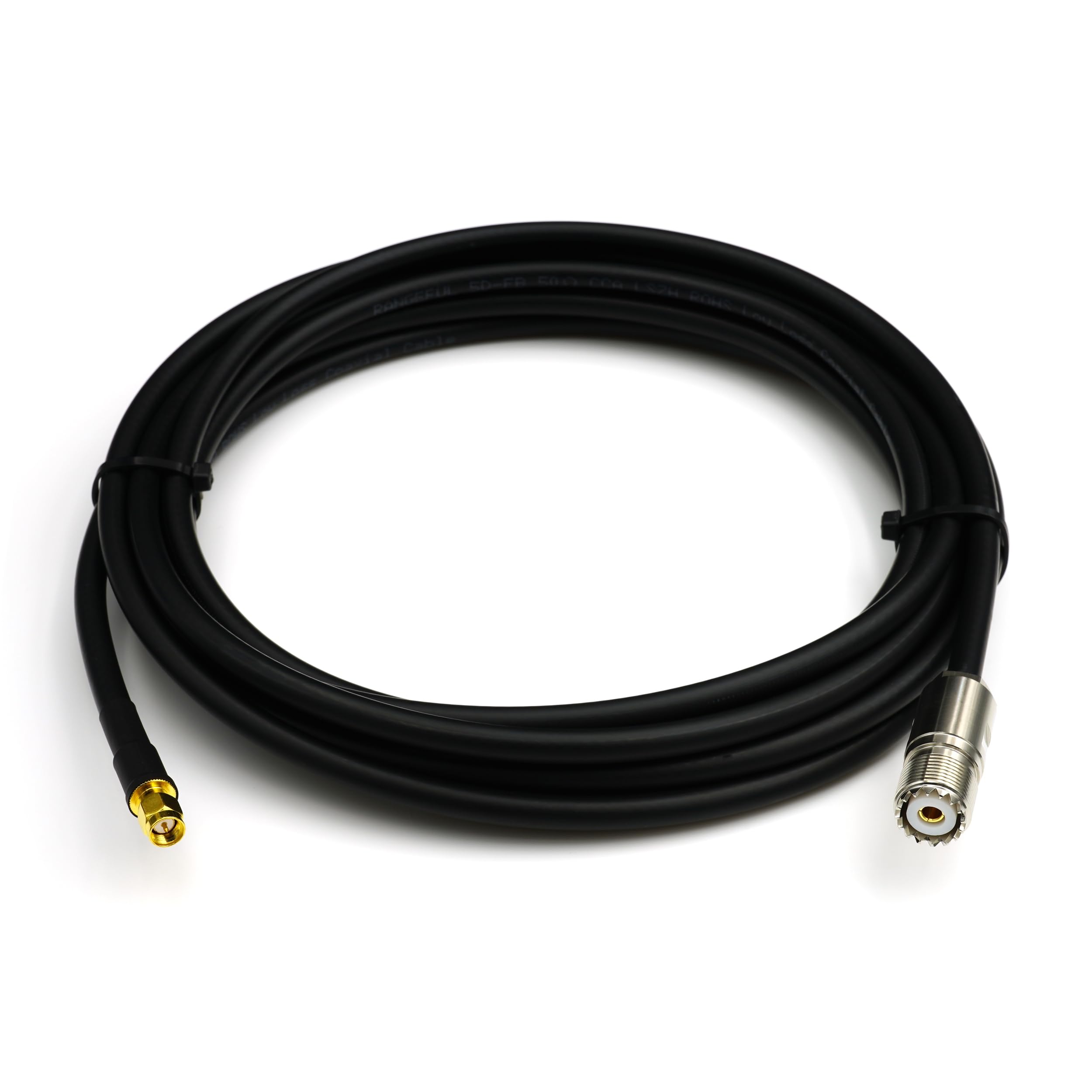 15m SMA mâle vers SO239 UHF Câble coaxial — Résistant aux intempéries — SMA à SO-239 câble volant — rallonge HAM cable antenne CB Radio Analyseur Tosmetre Marine RF VHF cibi Radio Amateur