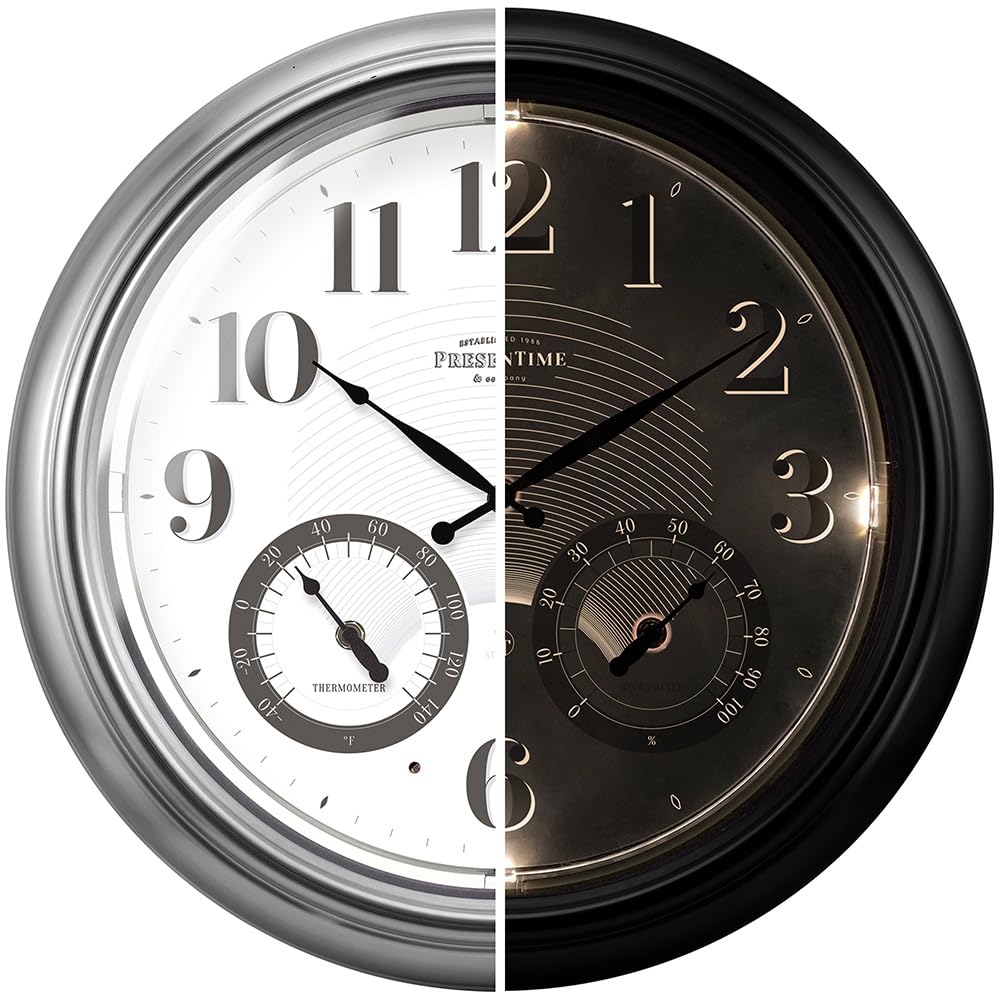Presentime 18 Inch Illuminated Atomic Clock