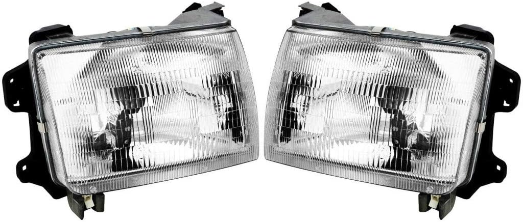 For Nissan Xterra Headlight 2000 2001 Pair Driver and Passenger Side For NI2502121 | 26060-3S525