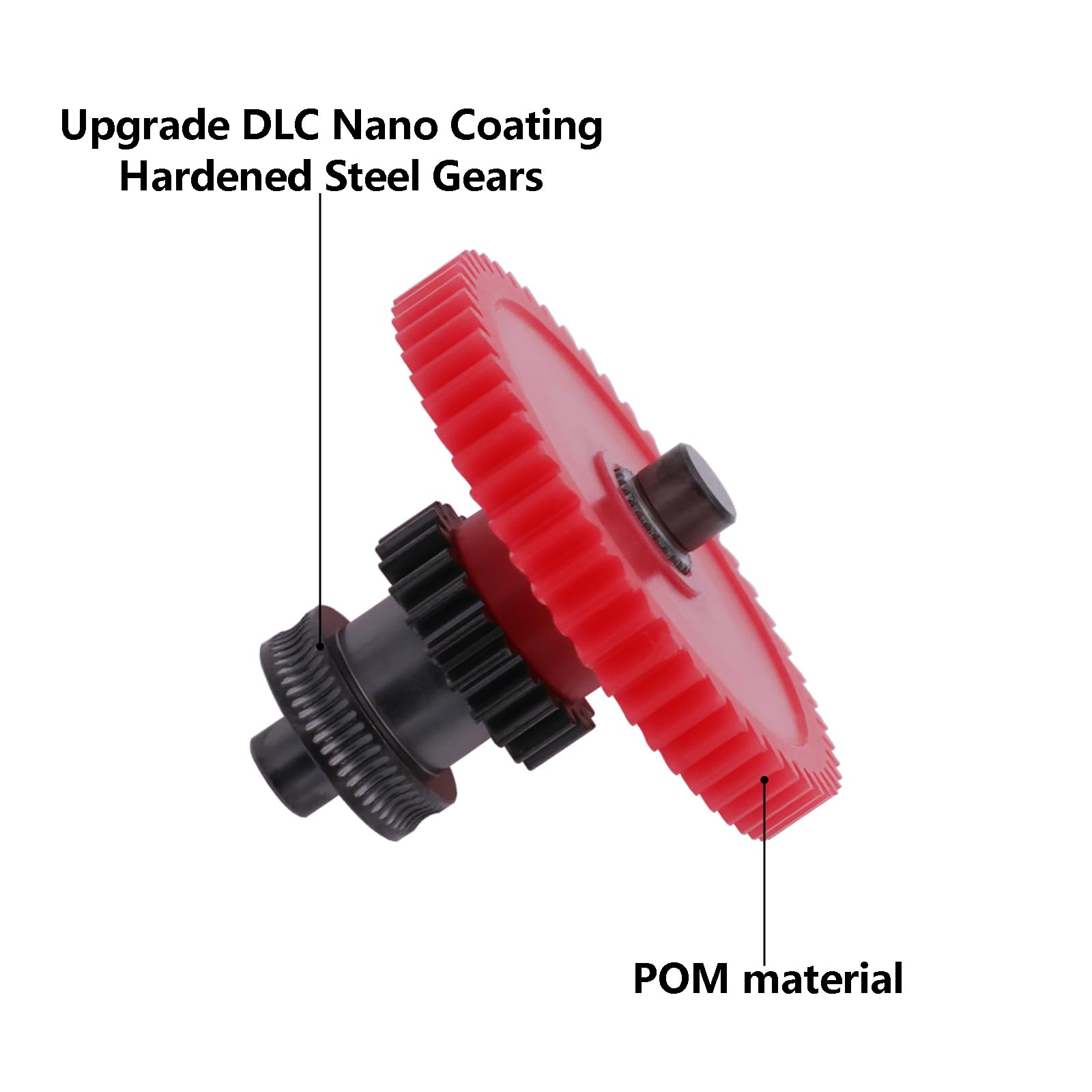Hardened Steel Extruder Gear Kit for Neptune 4 Series, drukarka 3D DLC Nano Coating Hardened Steel Extruder Dual Gear and POM Gear Kit do Elegoo Neptune 4/Pro/Plus/Max