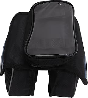 Nimomo Soporte para teléfono de bicicleta, bolsa de tela de nailon 600D para teléfono de 4.8 a 5.7 pulgadas, película de TPU transparente, resistente a los golpes, alta seguridad, color azul