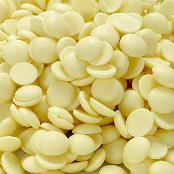 White Chocolate Callets 10Kg Belgian 28% Cocoa Content Bulk Pack for Baking, Confectionery, Desserts, Mousses, Ice Cream, and More