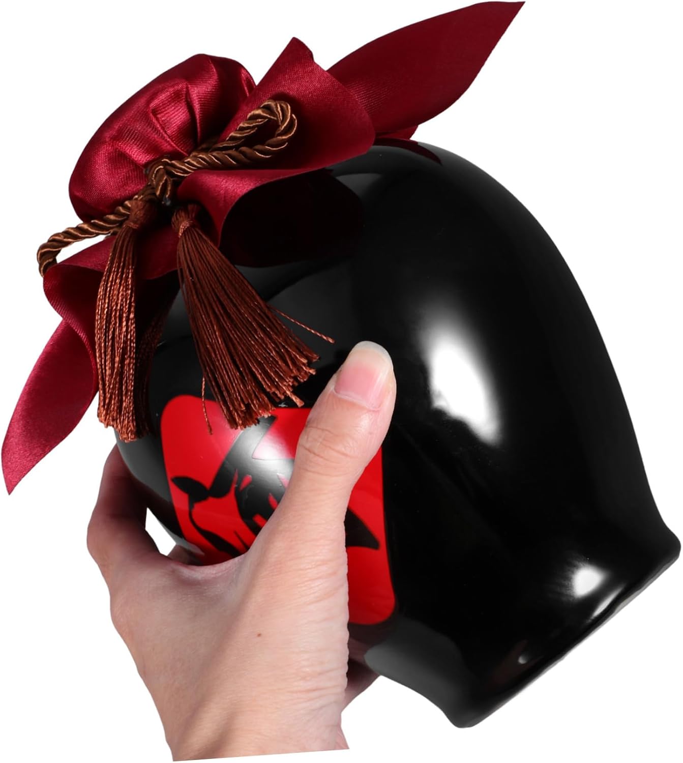 Amosfun Traditional Chinese Pottery Wine Decanter Flask Handcrafted Ceramics Liquor Jar Wine Jar