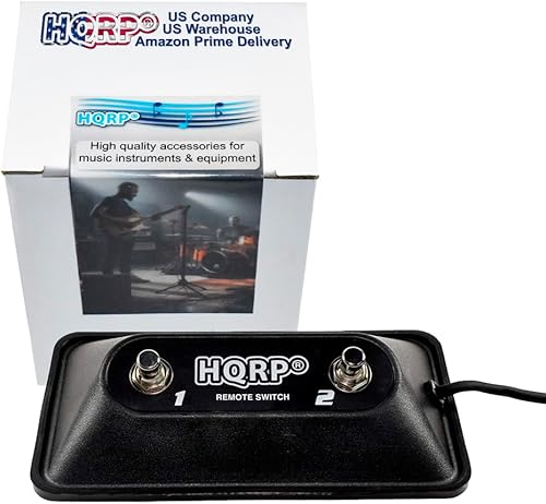 Miniatura 2 de HQRP Pedal de guitarra multiusos de 2 botones compatible con Peavey 03022910 03008010 03330850 Reemplazo compatible con TransTube Bandit DeltaBlues