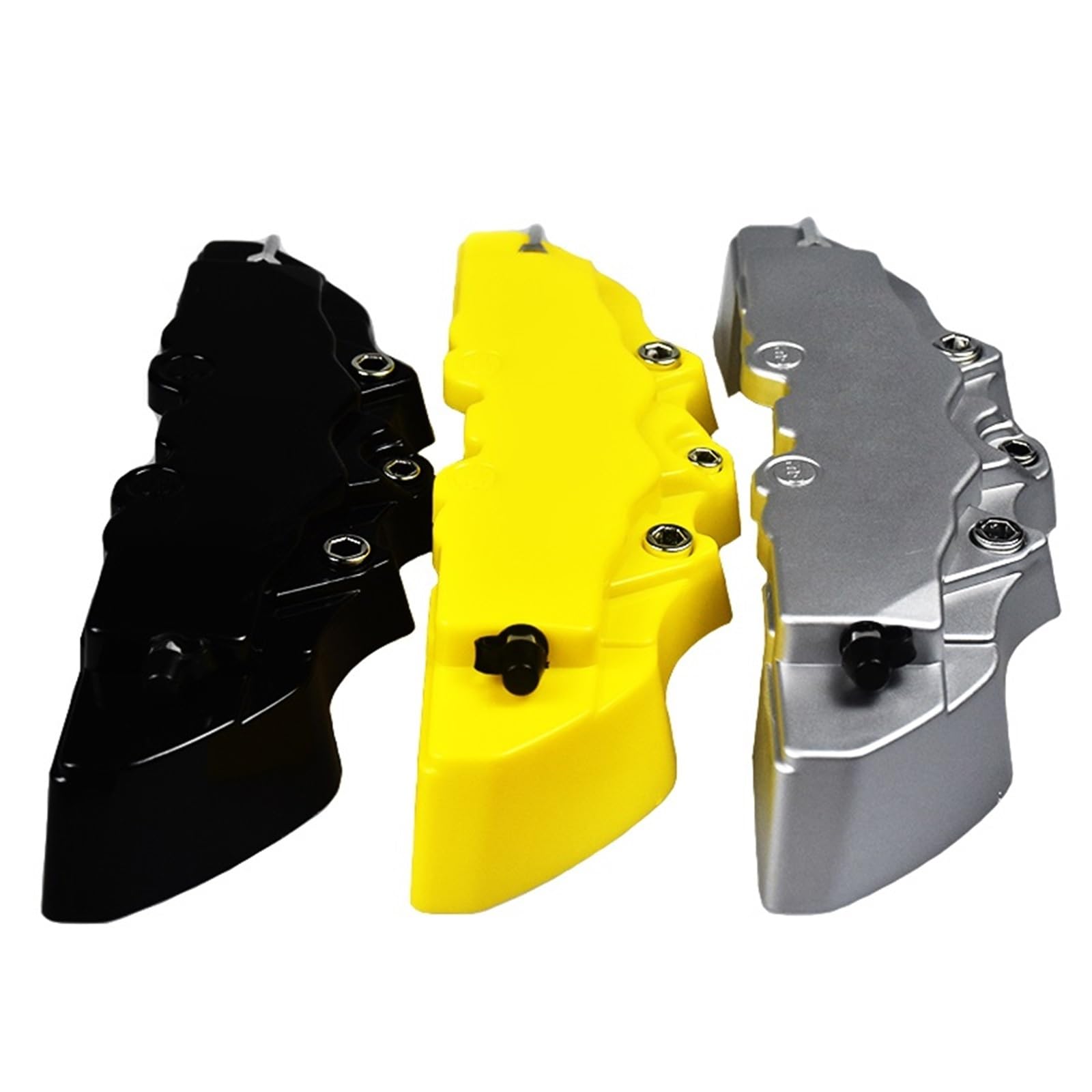 Pinzas de pistones de freno Ajuste para Dodge Apto para Lexus 2-4 piezas 3D ABS cubierta de pinza de freno de coche carcasa de disco de freno(4Pcs M and S Blue)