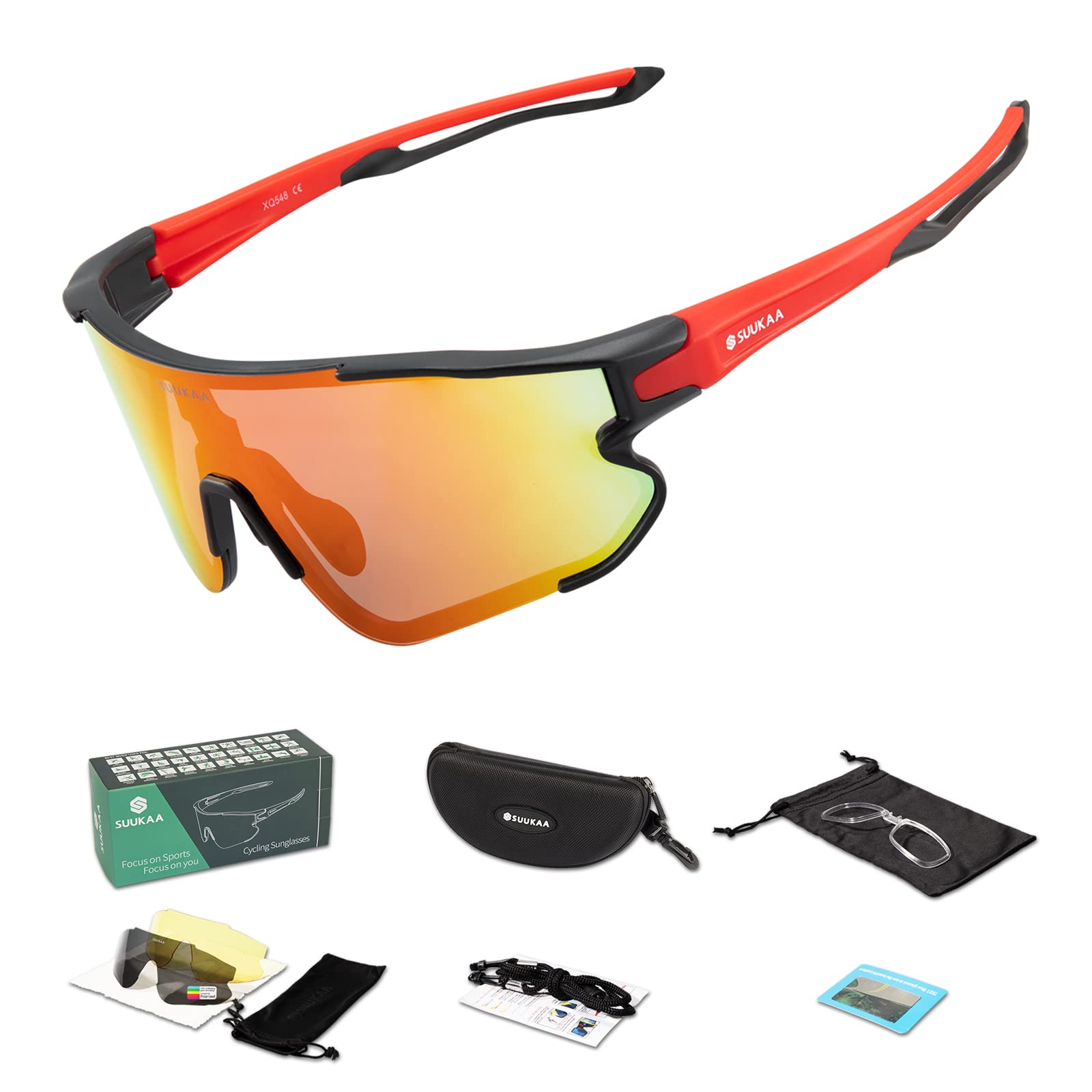 3 Occhiali Da Ciclismo Sportivi - Antivento, UV Protection, Leggeri - Per Ciclismo, Corsa, Motociclismo, Sci - Foto 10