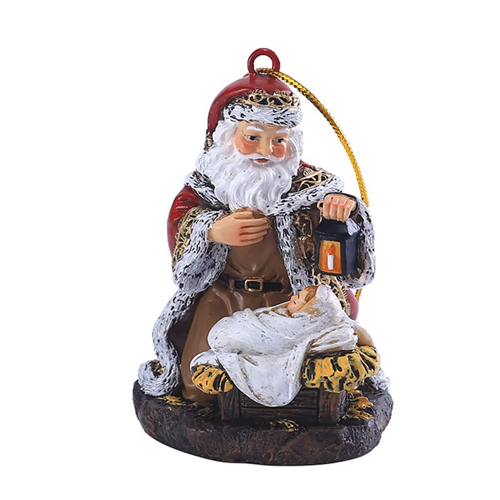 Kalttoy Christmas Hanging Decorations Personalized Santa Figurines Christmas Tree Parties Pendant Ornament Gift Craft Pendant Ornaments Decoration