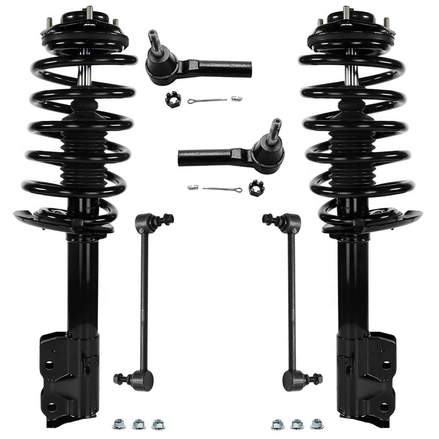 Detroit Axle - FWD Front 6pc Struts Kit for 12-17 Jeep Compass, 11-17