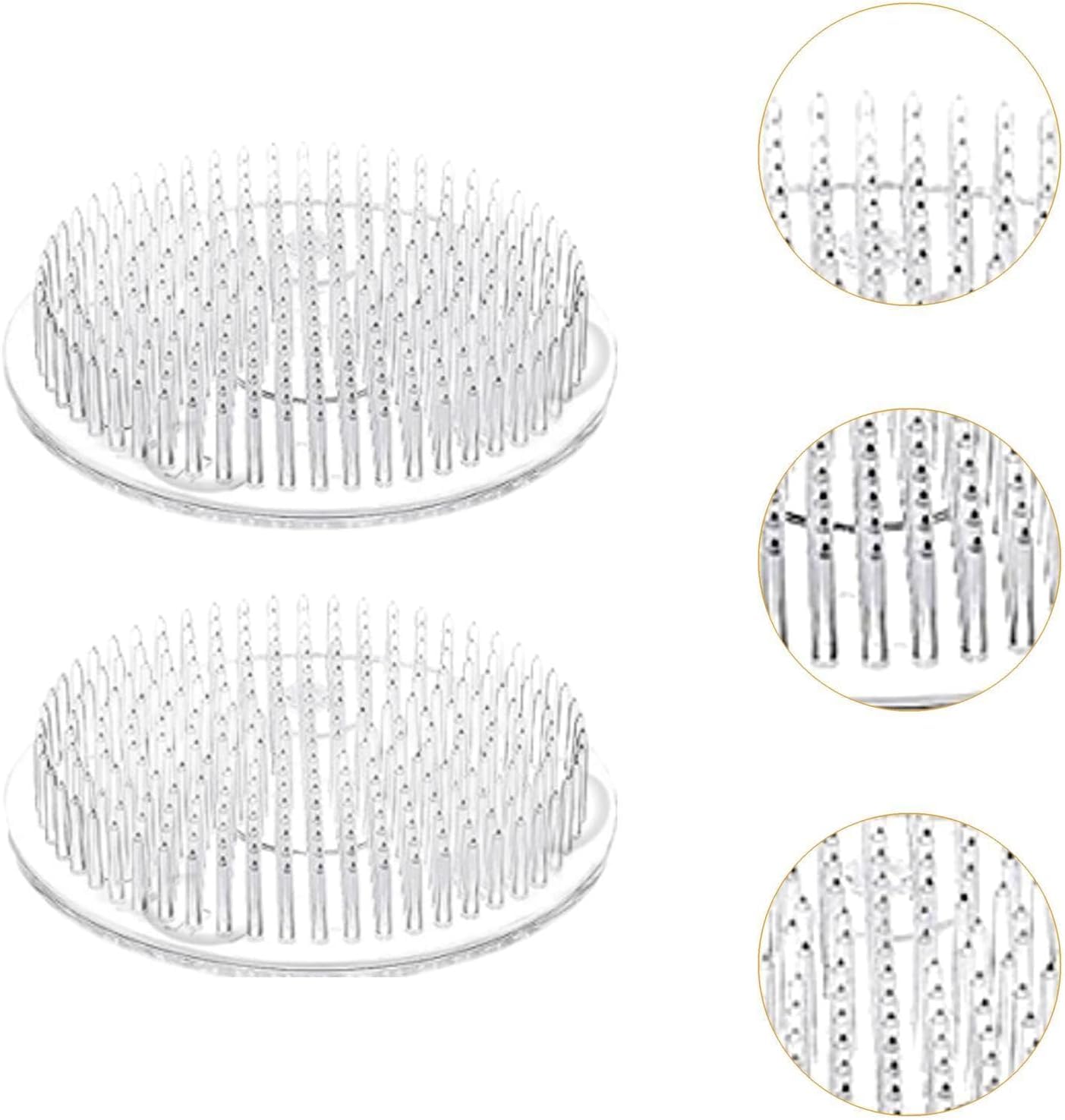 Jojomis 12x Flower Frogs - Versatile Flower Pin Holders for DIY Crafts, Teaching, Home Decor - 2.76