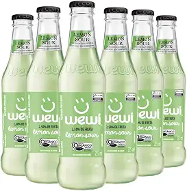 Refrigerante de Limão Orgânico Garrafa 255 ml pacote com 6 unidades