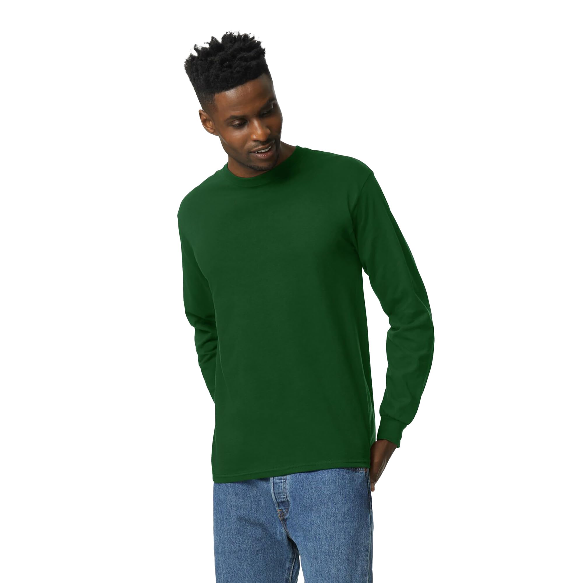 GILDAN Koszula męski Ultra Cotton Adult Long Sleeve T-Shirt, 2-Pack