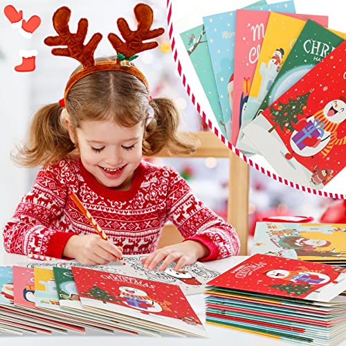 Crtiin CRTIIN-988 48 Pcs Christmas Coloring Books For Kids Christmas Party Favors Stocking Stuffers Holiday Xmas Gifts Goodie Bags Filler School Classroom Activity Party Supplies Teachers Daycare thumb #4