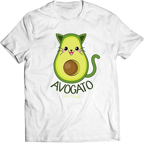 Avocado Gato Shirt - Unisex Standard Fit T-shirt, Quality Print, Small Gifts, Gift For Him or Her, Casual Shirts, Funny Shirt, Nostalgic Shirt, 90s