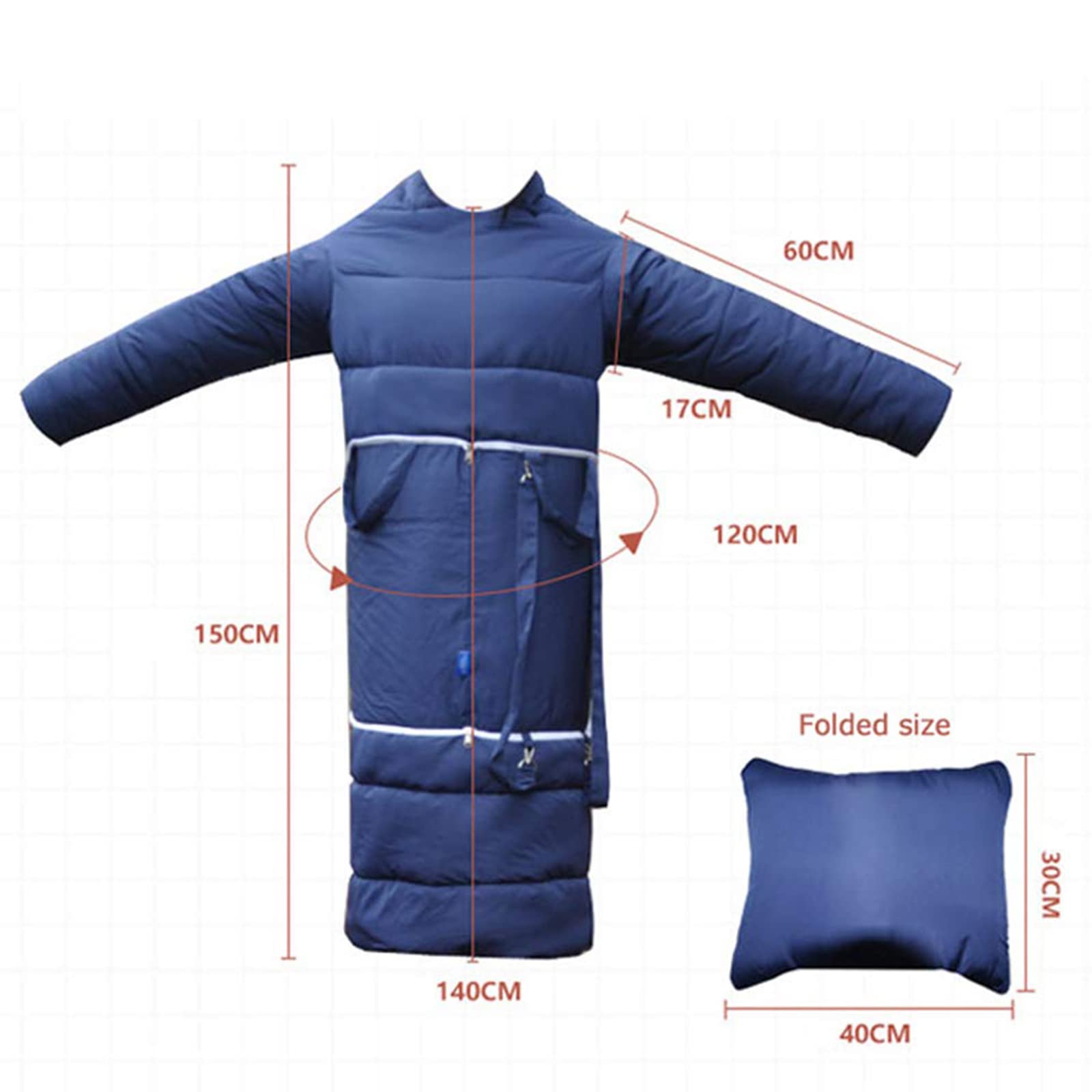 Manta Impermeable para Silla de Ruedas, Funda térmica para Silla de Ruedas de Invierno, Resistente al Viento, Plegable y con Cremallera, Ideal para Pacientes y Personas Mayores en