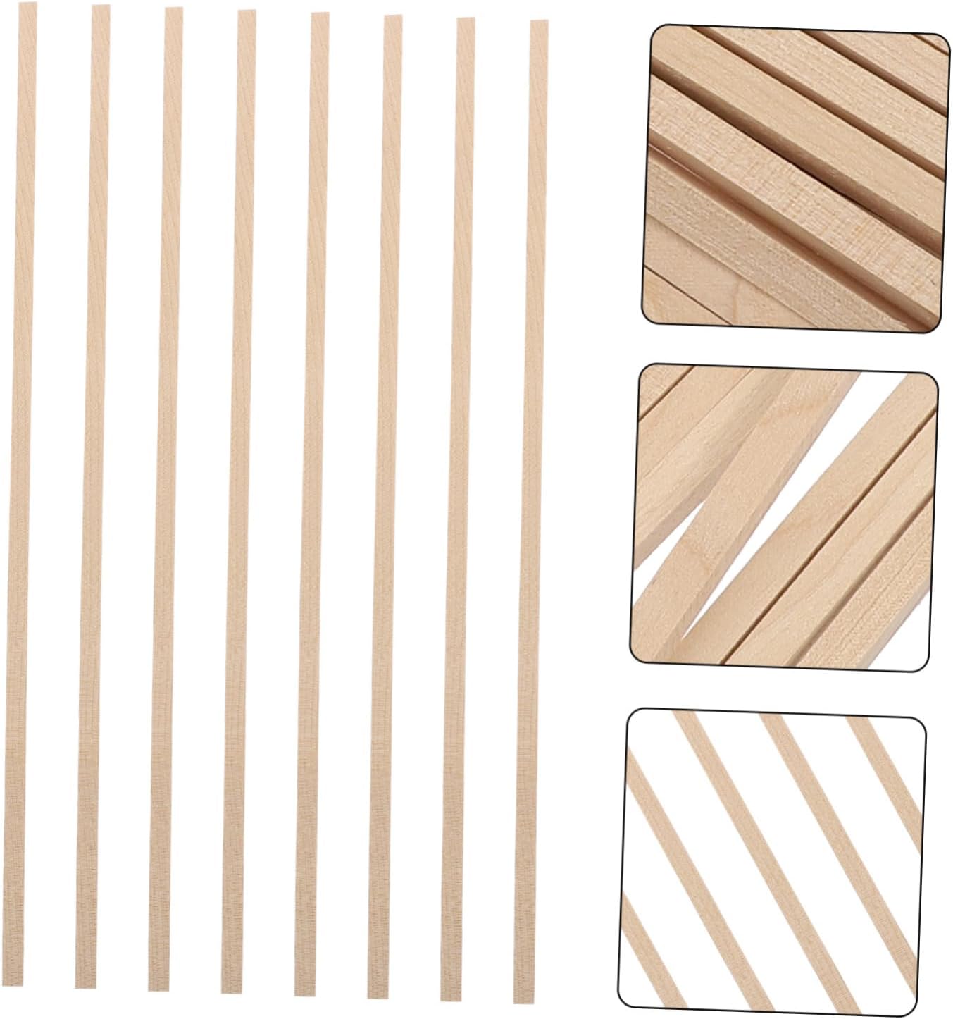 50pcs Wooden Sticks for Crafts Wooden Craft Material for Art Projects and Home Decor