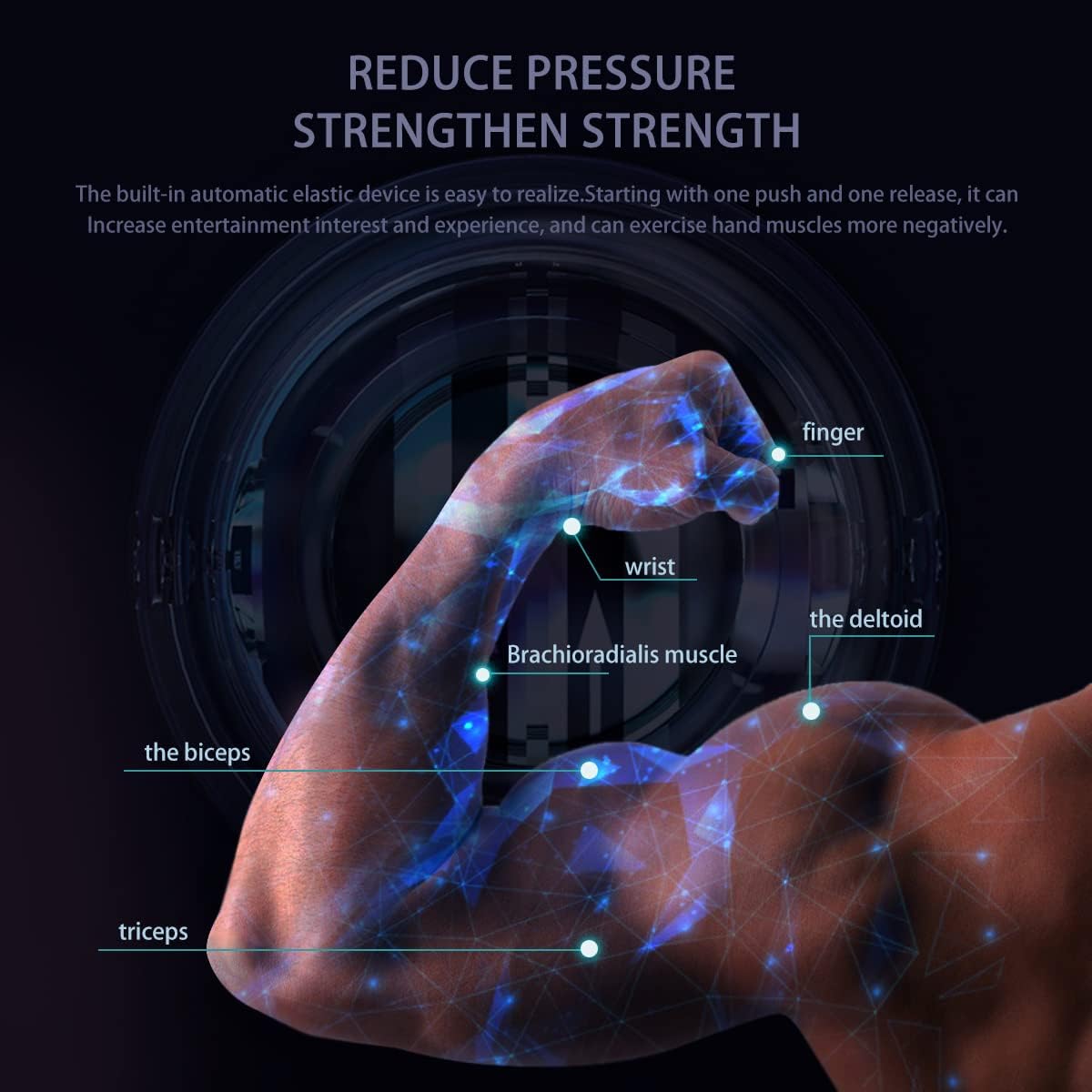 Appareil de fitness gyroscopique pour les mains - Pour l'entraînement des muscles des bras, gyrotwister, avant-bras et appareil de musculation