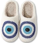 HIPINISS Bad Cute Bunny Slippers for Women Men Retro Memory Foam Cute Cartoon Plush Fluffy Warm F...