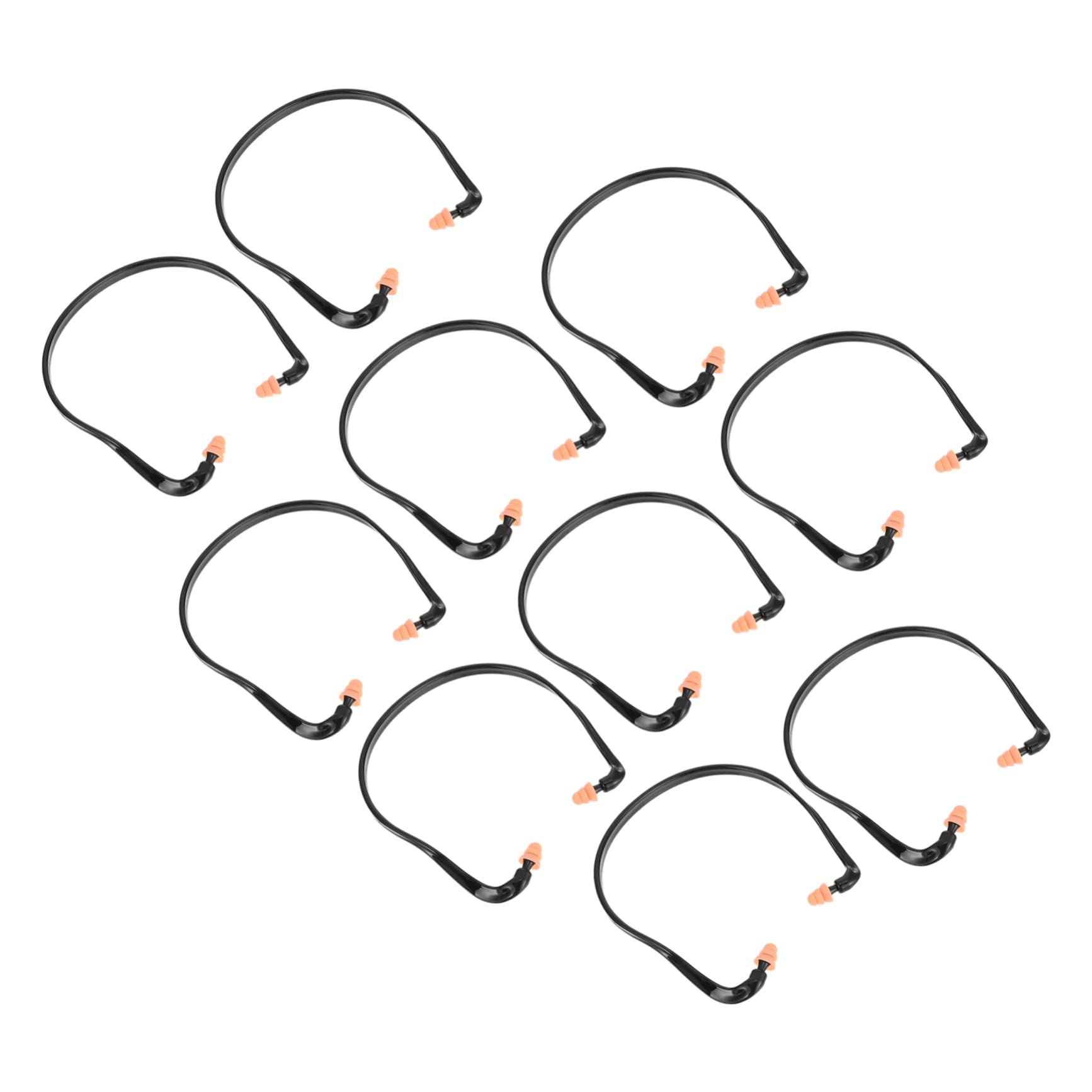 20piezas Tapones De Oído De Silicona Banded Para Reducción De Ruido Auriculares Cuerda Para Dormir y Estudiar Protección Auditiva Cómoda y Segura